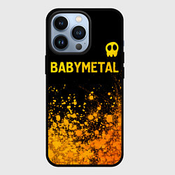 Чехол для iPhone 13 Pro Babymetal - gold gradient посередине, цвет: 3D-черный