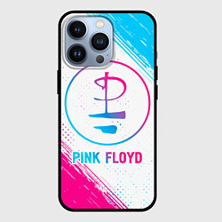Чехол для iPhone 13 Pro Pink Floyd neon gradient style, цвет: 3D-черный