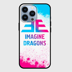 Чехол для iPhone 13 Pro Imagine Dragons neon gradient style, цвет: 3D-черный