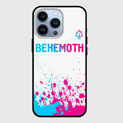 Чехол для iPhone 13 Pro Behemoth neon gradient style посередине, цвет: 3D-черный