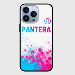 Чехол для iPhone 13 Pro Pantera neon gradient style посередине, цвет: 3D-черный