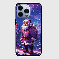 Чехол для iPhone 13 Pro Cartoon Santa, цвет: 3D-черный