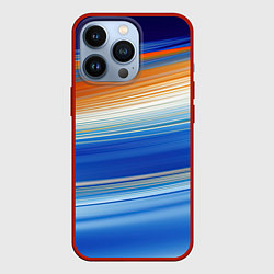 Чехол iPhone 13 Pro Оранжевые и синий градиент