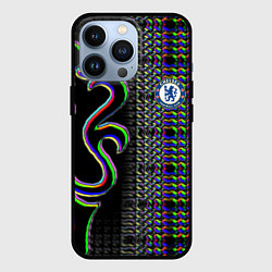 Чехол для iPhone 13 Pro Chelsea fc glitch, цвет: 3D-черный