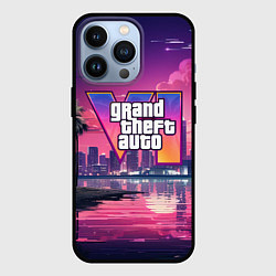 Чехол для iPhone 13 Pro GTA 6 nigh city, цвет: 3D-черный