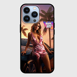 Чехол для iPhone 13 Pro GTA 6 girl, цвет: 3D-черный