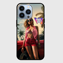 Чехол для iPhone 13 Pro Девушка GTA 6, цвет: 3D-черный