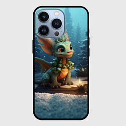 Чехол для iPhone 13 Pro Веселый дракон 2024, цвет: 3D-черный