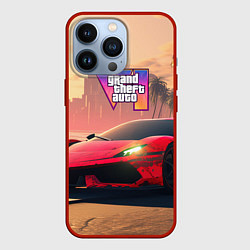 Чехол iPhone 13 Pro GTA 6 спортивное авто