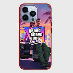 Чехол iPhone 13 Pro Grand theft auto 6 Лусия и Джейсон