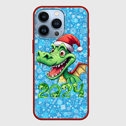 Чехол iPhone 13 Pro Удивленный дракон 2024