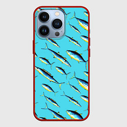 Чехол iPhone 13 Pro Косяк рыб в море
