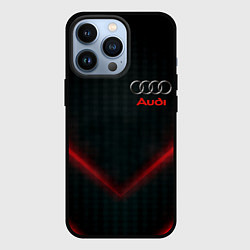 Чехол для iPhone 13 Pro Audi stripes neon, цвет: 3D-черный