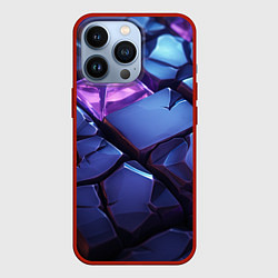 Чехол iPhone 13 Pro Фиолетовые неоновые плиты