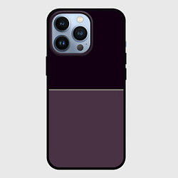 Чехол для iPhone 13 Pro Бордовый двуцветный, цвет: 3D-черный