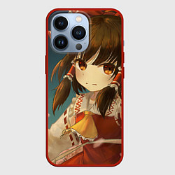 Чехол для iPhone 13 Pro Touhou Project Рейму fight, цвет: 3D-красный