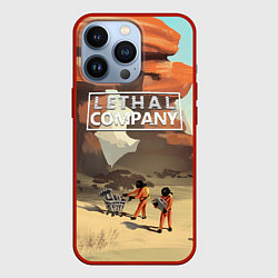 Чехол для iPhone 13 Pro Lethal Company: Art, цвет: 3D-красный
