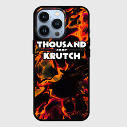 Чехол для iPhone 13 Pro Thousand Foot Krutch red lava, цвет: 3D-черный