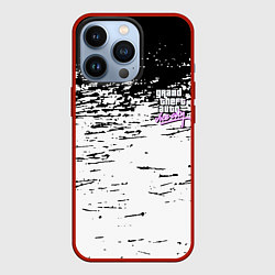 Чехол для iPhone 13 Pro GTA vice city краски, цвет: 3D-красный