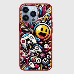 Чехол iPhone 13 Pro Паттерн с играми