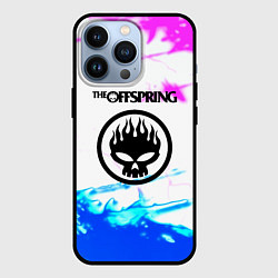 Чехол iPhone 13 Pro The Offspring неоновая абстракция