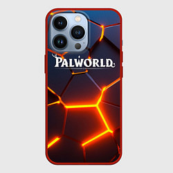 Чехол iPhone 13 Pro Palworld logo разлом плит