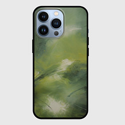 Чехол для iPhone 13 Pro Зеленая палитра, цвет: 3D-черный