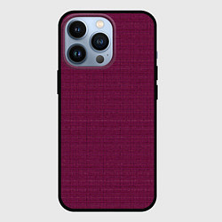 Чехол для iPhone 13 Pro Бордовый однотонный текстура, цвет: 3D-черный