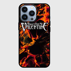 Чехол для iPhone 13 Pro Bullet For My Valentine red lava, цвет: 3D-черный