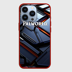 Чехол iPhone 13 Pro Palworld логотип космически плиты