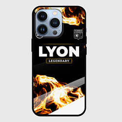Чехол для iPhone 13 Pro Lyon legendary sport fire, цвет: 3D-черный