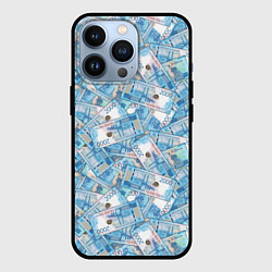 Чехол для iPhone 13 Pro Деньги - купюры в 2 тысячи рублей, цвет: 3D-черный