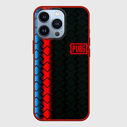 Чехол для iPhone 13 Pro ПАБГ игровая коллекция, цвет: 3D-красный