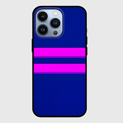 Чехол для iPhone 13 Pro Фриск frisk Undertale полосы, цвет: 3D-черный