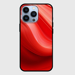 Чехол для iPhone 13 Pro Красная волна, цвет: 3D-черный