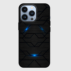 Чехол для iPhone 13 Pro Кибер сталь, цвет: 3D-черный