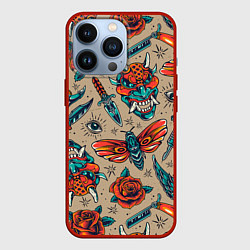 Чехол iPhone 13 Pro Tattoo art