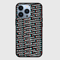 Чехол для iPhone 13 Pro Kojima glitch pattern studio, цвет: 3D-черный