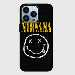 Чехол для iPhone 13 Pro Джинсовка с nirvana, цвет: 3D-черный