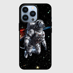 Чехол для iPhone 13 Pro The dalmatian brave cosmonaut - ai art, цвет: 3D-черный