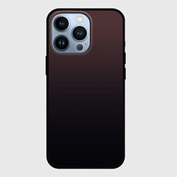 Чехол iPhone 13 Pro Градиент тёмный бордовый