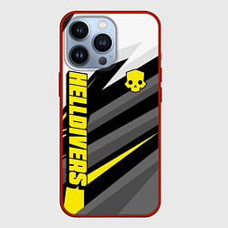 Чехол для iPhone 13 Pro Helldivers 2: Uniform Yellow x White, цвет: 3D-красный