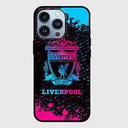 Чехол для iPhone 13 Pro Liverpool - neon gradient, цвет: 3D-черный