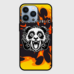 Чехол для iPhone 13 Pro OneRepublic рок панда и огонь, цвет: 3D-черный