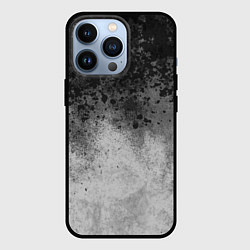 Чехол iPhone 13 Pro Абстракция - серые чернила