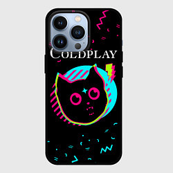 Чехол iPhone 13 Pro Coldplay - rock star cat