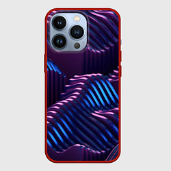 Чехол для iPhone 13 Pro Объемные пластины изгибающиеся, цвет: 3D-красный