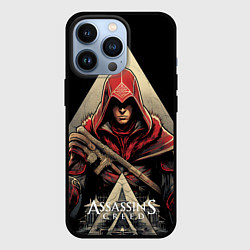 Чехол для iPhone 13 Pro Assassins creed темный капюшон, цвет: 3D-черный