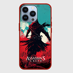 Чехол для iPhone 13 Pro Assassins creed ясное небо, цвет: 3D-красный