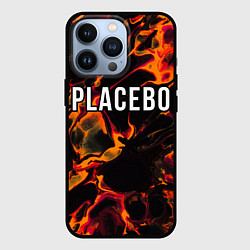 Чехол для iPhone 13 Pro Placebo red lava, цвет: 3D-черный